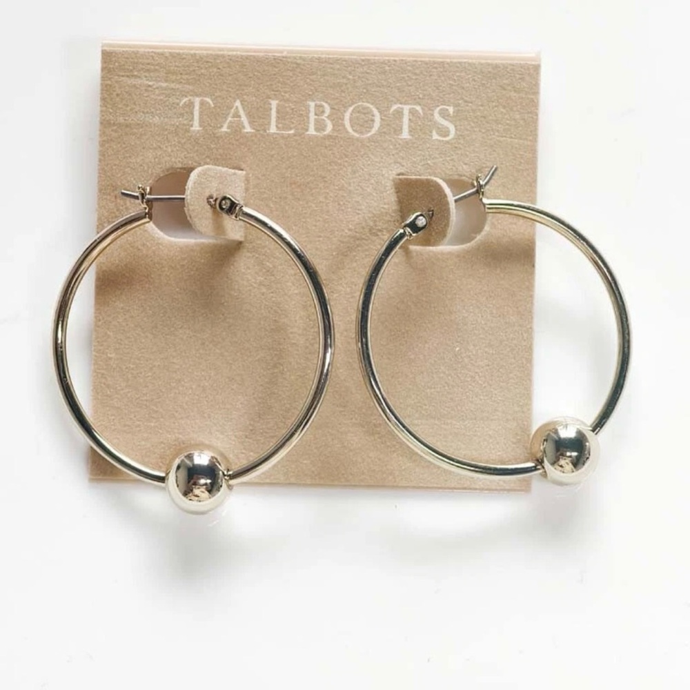 Talbots Gold Tone Hoop Earrings